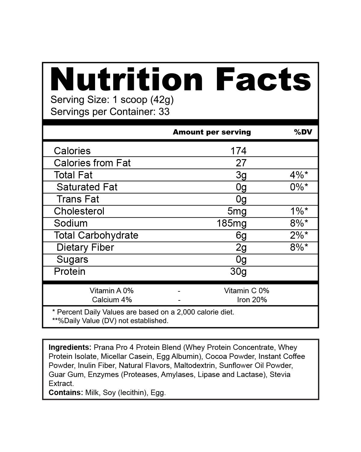 Prana-Pro 4 Protein Coffee