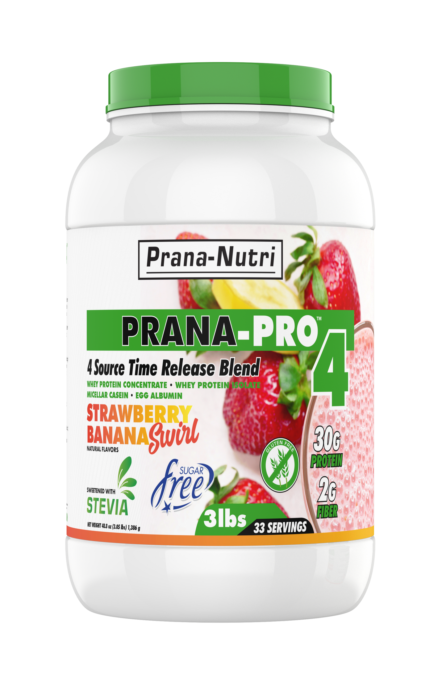 Prana-Pro 4 Protein Strawberry Banana Swirl