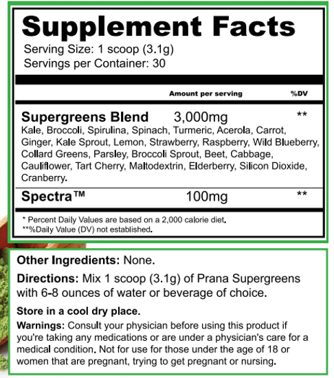 Prana Supergreens