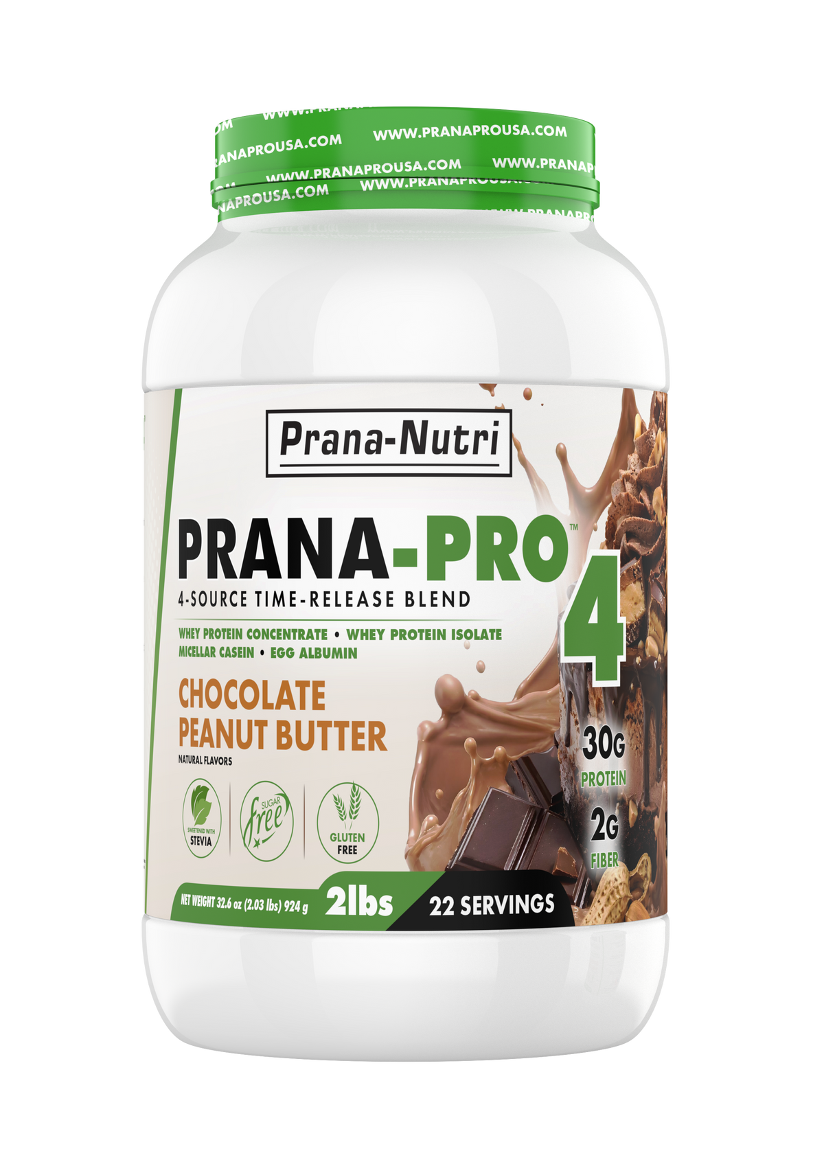 Prana-Pro 4 Protein Chocolate Peanut Butter - 2lb